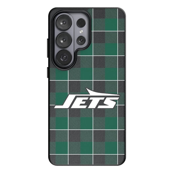Keyscaper New York Jets Plaid Galaxy Magnetic Bump Case