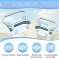 thumbnail image 3 of WellMade 8 Pack Pull Ring Handles, Heavy Duty Metal Industrial Equipment Box Pull Handle Ring Handle Hardware, 3-1/2 inch Chest Handles for Cabinet Toolbox, 3 of 7
