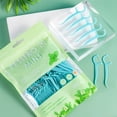 thumbnail image 3 of RV 400 palillos de hilo dental, palillos de dientes desechables muy finos, caja de hilo dental (sabor a menta) brillar Electrónica, 3 of 5