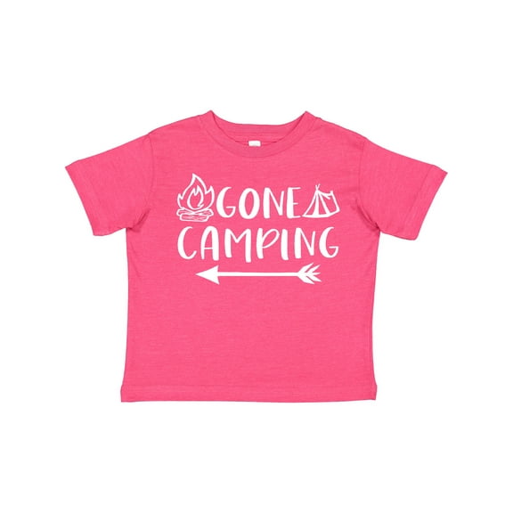 Inktastic Gone Camping Boys or Girls Toddler T-Shirt