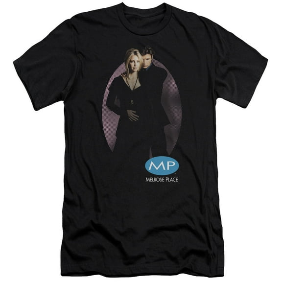 Melrose Place Kiss Premium Canvas Adult Slim Fit 30/1 T-Shirt Black