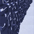 thumbnail image 1 of Ahgly Company Machine Washable Indoor Square Transitional Night Blue Area Rugs, 7' Square, 1 of 7