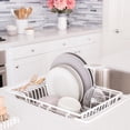 thumbnail image 3 of Better Houseware White Adjustable Over-the-Sink Dish Drainer, 3 of 5