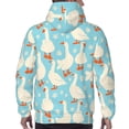 thumbnail image 6 of Bingfone White Geese And Flower Men'S Drawstring Hoodie Long Sleeve Pocket Sweatshirts-3x-Large, 6 of 9