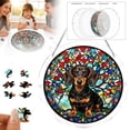 thumbnail image 5 of 7.4in 83pc Acrylic Jigsaw Puzzle Suncatcher – Sun Catcher Puzzle for Windows Hanging, Home & Garden Gift #004, 5 of 7