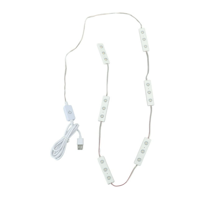 Tira De Luces LED Para Espejo De Maquillaje, Regulable Continua Y Fácil De Usar, Tira De Luces LED Táctil, 6 Filas, 18 Luces, Amigable Con Los Ojos Para El Trabajo