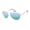 Silver & Black, variant on U.S. POLO ASSN. Men's Classic Semi-Rimless Metal Aviator Sunglasses with Enamel Tips & 100% UV Protection, 58 mmm
