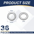 thumbnail image 2 of Uxcell M8 x 14mm Metal Screw Washers Set, 36Pcs 304 Stainless Steel Flat Washers, 2 of 6