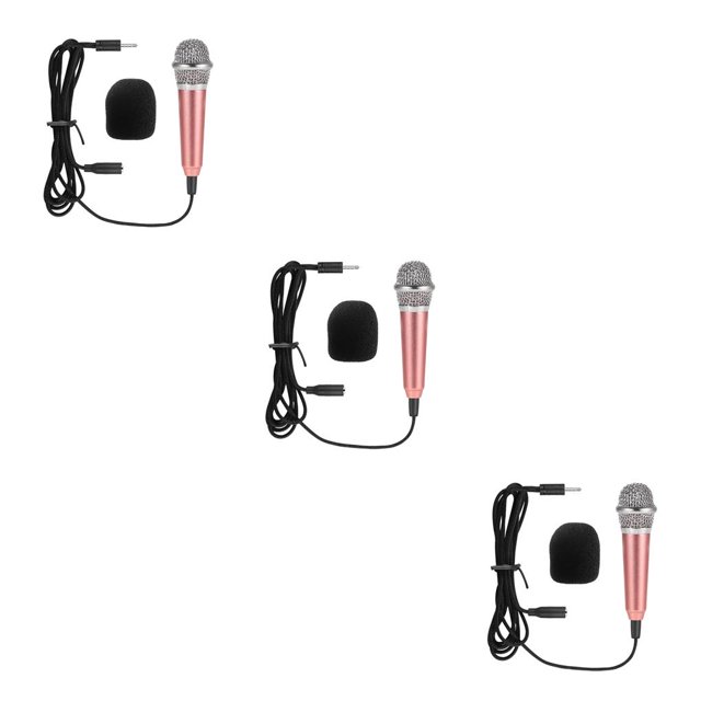 Seitruly Mini micrófono de audio portátil X3 Modelos de metal sin soporte y auriculares Type7 NO7