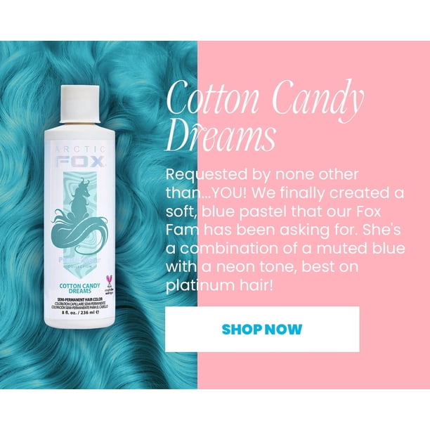 Arctic Fox Cotton Candy Dreams Pastel 8-oz. Semi-Permanent Vegan