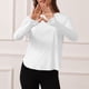 thumbnail image 5 of Camisetas Entrenamiento Guardia Erupción Tops Sun Women Long Manga Athletic White (XS), 5 of 6