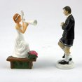 thumbnail image 2 of Romantic Black Groom Bride Marry Resin Figurine Wedding Cake Topper Wedding Decoration, 2 of 6