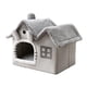 thumbnail image 1 of Casa para mascotas, caseta para cachorros, nido cálido, inferior Gris Zulema casa del gato, 1 of 8