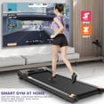 thumbnail image 2 of Walking Pad 2.5HP Brushless Motor 300lbs Weight Capacity,Portable Under Desk Treadmill with App Remote Control,Low-Noise Desk Treadmill in LED Display,Installation-Free, 2 of 8
