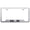 Brushed Chrome, variant on Acura ILX Laser Etched Logo Cut-Out License Plate Frame (Black)