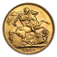 thumbnail image 2 of 1902-1910 Great Britain Gold Sovereign Edward VII AU, 2 of 2