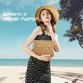 thumbnail image 2 of Carteras de mano para mujer, bolso de paja con borlas, bolso vintage tejido a mano, bolso de playa de verano, 2 of 7