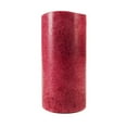 thumbnail image 2 of The Amazing Flameless Candle Wax Pillar, Mottled Cranberry, Bayberry Scent, 10mm LED, Timer and Remote Ready, 2 of 5