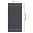 thumbnail image 2 of Toallas de mano Utopia Towels Premium, 100% algodón, 16 x 28 cm, gris 6P, 2 of 8