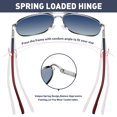 thumbnail image 4 of Gafas de sol KIOYTLIK Trendy Polarized Aviator para hombre UV400, 4 of 8