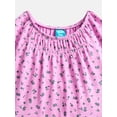 thumbnail image 2 of Wonder Nation Girls Tiered Dress with Short Sleeves, Sizes XS-XXL, 2 of 3