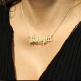 thumbnail image 3 of Collier Pendentif en Acier Inoxydable Plaqué Or pour Adolescentes et Enfants, 3 of 5