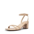 thumbnail image 1 of Sandalia DREAM PAIRS SDHS2496W Nude Tacones Anchos de 6 cm, 1 of 6