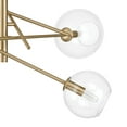thumbnail image 4 of Hunter - Farling 6-light Alturas Gold, Extra Large Chandelier, Dimmable, Modern Style, Sputnik Shaped, for Bedrooms, Dining, Living Rooms - 48170, 4 of 8