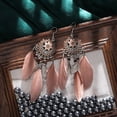 thumbnail image 1 of Pendientes de plumas pendientes de moda desplazamientos galvanoplastia pequeños y naturales pendientes, 1 of 6