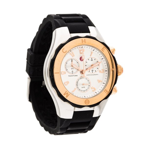 MICHELE NEW WOMEN'S MICHELE (MWW12F000059) TAHITIAN JELLY BEAN BLACK ROSE GOLD WATCH Walmart