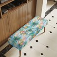 thumbnail image 3 of XYZCANDO Anti-Stain Dining Bench Seat Cushion Slipcover, Tropical Coconut Palm Print Polyester Spandex Dust Resistant Bench Slipcover for Garden Dining Room, 3 of 9