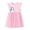 D-Pink Unicorn, variant on Emy Dola 2-7T Ruffle Sleeve Tutu Dress for Little Girls Ribbon Bowknot Mermaid Tulle Dress for Wedding Birthday Party