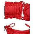 thumbnail image 4 of Fiomva Women Bikinis Set Summer Strapless Ruffles Swimsuits, 4 of 6