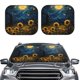 thumbnail image 2 of Balery Oil Starry Sky Sunflower Parasol para parabrisas de coche de 2 piezas | Parasol plegable para parabrisas delantero de coche para la mayoría de sedanes-Large, 2 of 6
