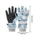 thumbnail image 3 of Virmaxy Children's Ski Gloves Kids Ski Snow Gloves Winter Cold Weather Windproof Warm Snowboard Sport Mittens for Boys Girls, 3 of 3
