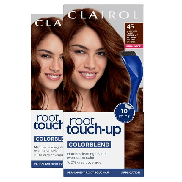 Tinte para el cabello Clairol Root Touch-Up Nice'n Easy 4R Dark Auburn x2