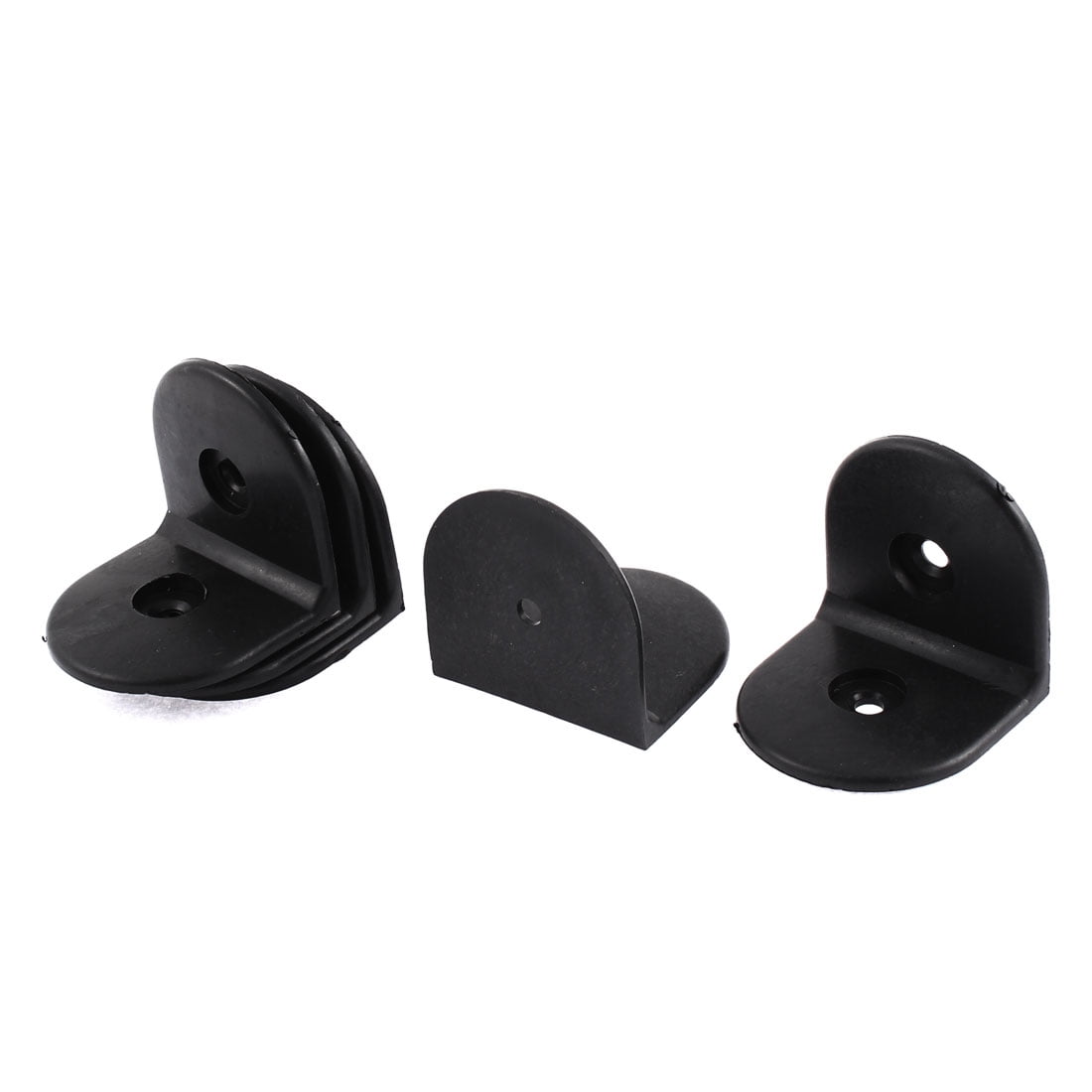 Uxcell Plastic Corner Brace Joint Right Angle Bracket Black 5pcs