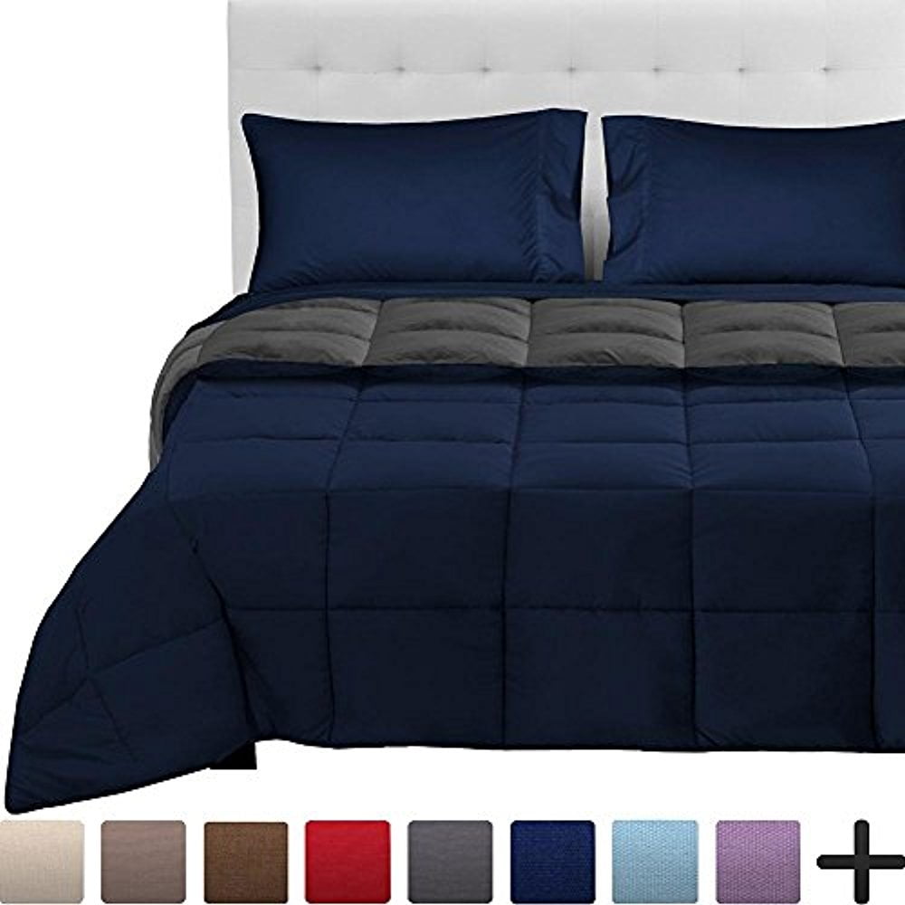 Bare Home 4Piece Reversible BedInABag Twin XL Dark
