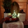 thumbnail image 7 of Red Christmas Truck, Little Red Truck Christmas Decor with 2 Mini Christmas Trees and LED String Lights, Red Metal Pickup Truck Car Model for Christmas Decorations Table Top Decor, 7 of 7