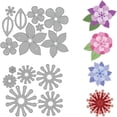 thumbnail image 2 of 2Pcs 3D Layering Flower Metal Cutting Dies DIY Craft Carbon Steel Embossing Template for Card Making Photo Decorative Paper Scrapbooking 0.8mm Thick, 2 of 9