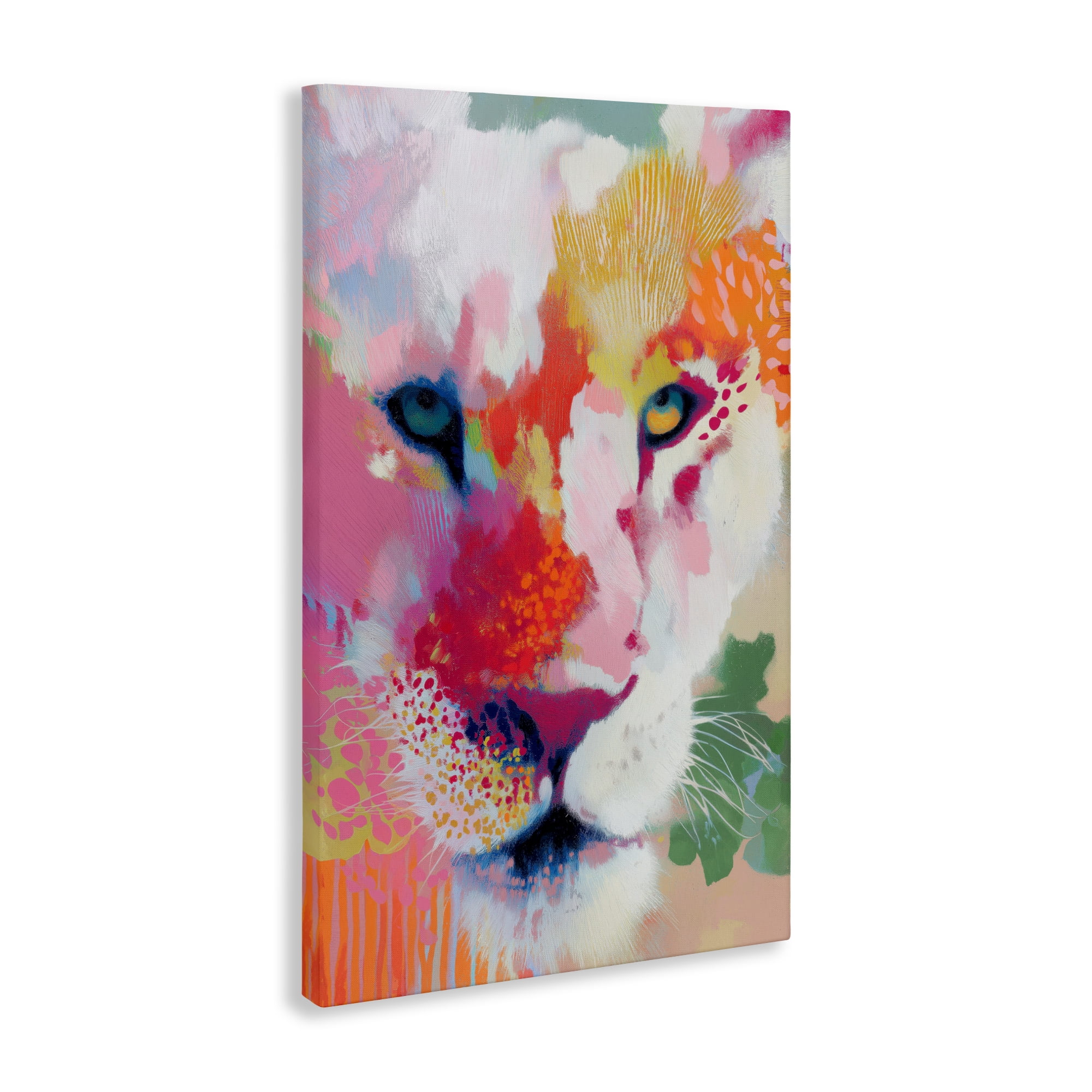 Stupell Industries Lion Eyes with Intense Gaze Canvas Wall Art, design by Chromatic Storm Studio