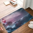 thumbnail image 5 of Haiem lighthouse Waves Torrential Rain Front Door Mat Indoor Outdoor Entrance, Waterproof All-Season, All-Weather Doormat, Durable Flannel Fabric, Fade Resistant, Low Profile, 16x24in, 5 of 9