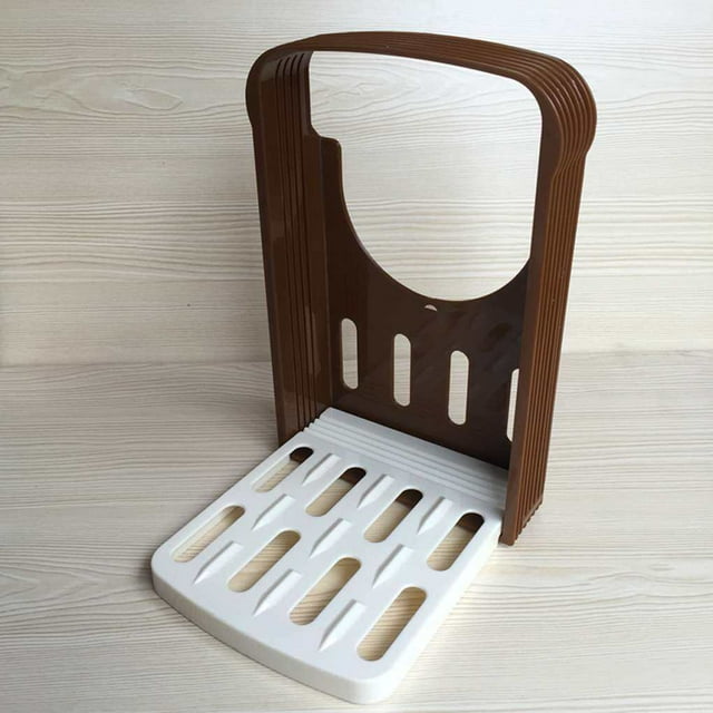 Bread Slicer Toast Cutting Guide Bread Slicer Cutter Mold Sandwich Maker Bagel Loaf Slicing Machine Adjustable with 4 Slice Thicknesses