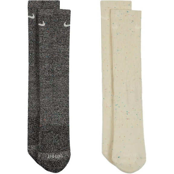 Nike Mens Everyday Cushioned Training Crew Socks 2 Pairs Shoe Size 8-12