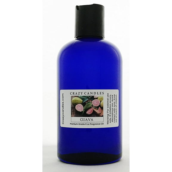 Crazy Candles 8oz Guava 8 Fl Oz Bottle (237ml) Premium Grade Scented Fragrance Oil Made in USA