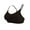 Black, variant on Women's Sport Bras Lightweight Breathable Low Impact Yoga Bra Plus Size Workout Bras with Adjustable Strap
