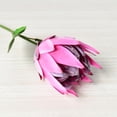thumbnail image 5 of Artificial Flowers Fake Protea Cynaroides:Faux Protea Flower Arrangements,Silk Flowers for Home Decor Indoor Wedding Table Centerpieces,3pcs (Rose red), 5 of 10