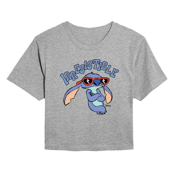 Lilo & Stitch - Irresistible - Juniors Cropped Graphic T-Shirt