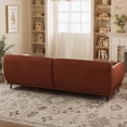 thumbnail image 6 of 86.61" Three-Seater Fabric Sofa, Modern Minimalist Upholstered Couch with Compressed Foam Filling & Sturdy Metal Frame, Ideal for Living Rooms & Apartments, 6 of 6