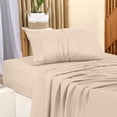 thumbnail image 3 of Juego de sábanas Utopia Bedding Twin XL de microfibra cepillada, color beige, 3 of 7